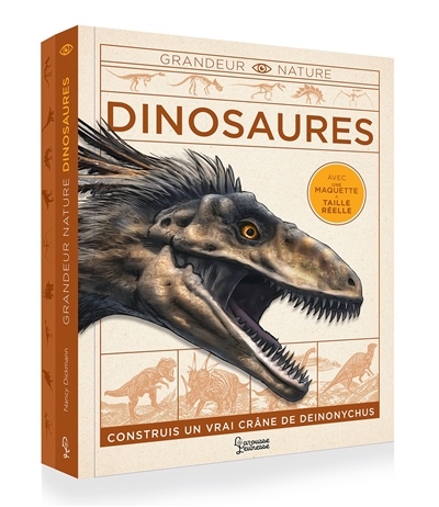 dinosaures : construis un vrai crâne de deinonychus