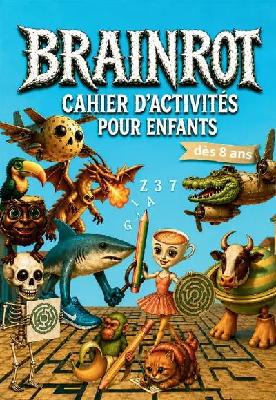 Brainrot : Cahier d’activités pour enfants dès 8 ans. : Le livre interactif le plus déjanté: dessins, jeux et fun sans écran !