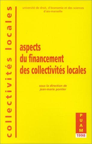 Aspects du financement des collectivités locales