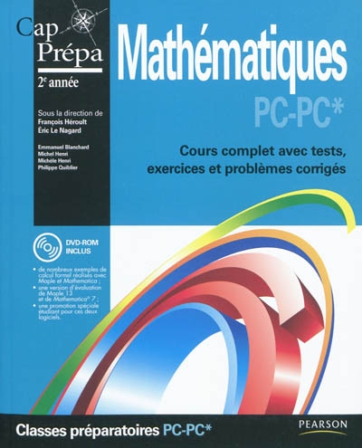 Mathématiques PC-PC* : cours complet avec tests, exercices et problèmes corrigés : Cap Prépa 2e année