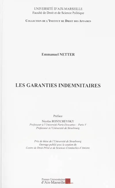 Les garanties indemnitaires