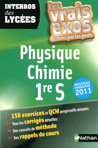 Physique chimie 1re S : nouveau programme 2011