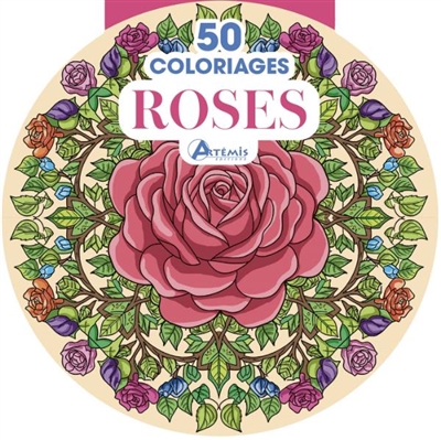 50 coloriages roses