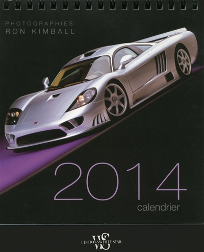 Calendrier de table : automobiles 2014
