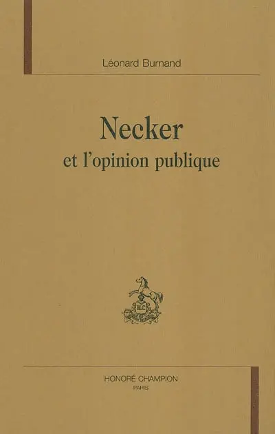 Necker et l'opinion publique