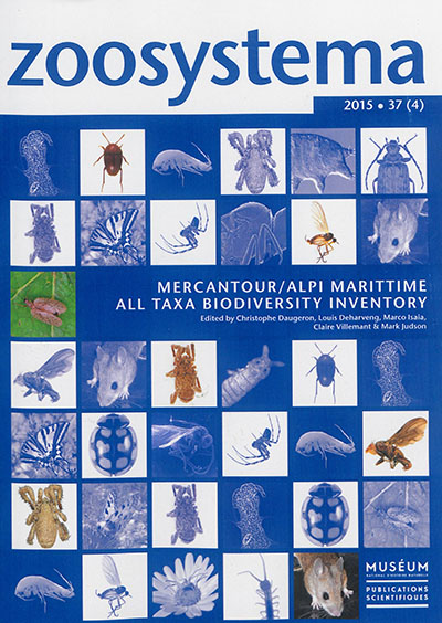 Zoosystema, n° 37-4. Mercantour-Alpi Marittime all taxa biodiversity inventory. Inventaire biologique généralisé des parcs Mercantour et Alpi Marittime