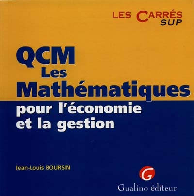 QCM de mathématiques pour l'économie et la gestion