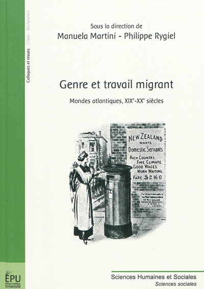 Genre et travail migrant : mondes atlantiques, XIXe-XXe siècles