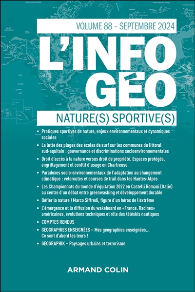 Information géographique (L'), n° 88-3. Nature(s) sportive(s)