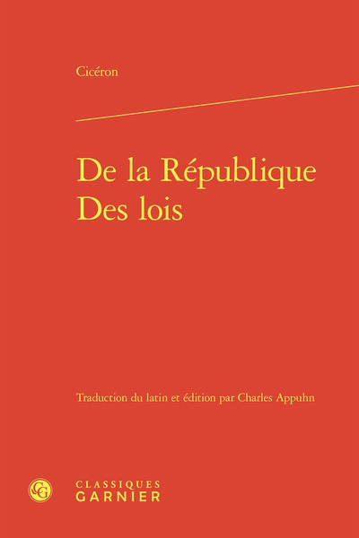 De la République. Des lois
