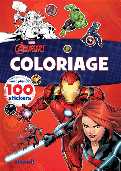 Avengers : coloriage : avec plus de 100 stickers