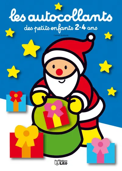 Le père Noël : bleu