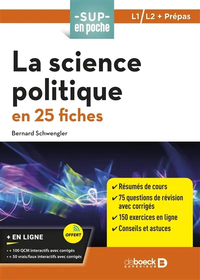 La science politique en 25 fiches : L1, L2 + prépas