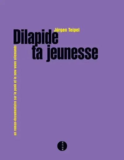 Dilapide ta jeunesse : un roman-documentaire sur le punk et la new wave allemands