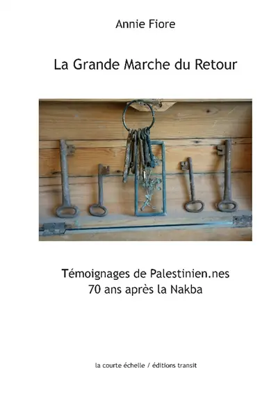 La grande marche du retour : témoignages de Palestinien.ne.s : 70 ans après la Nakba