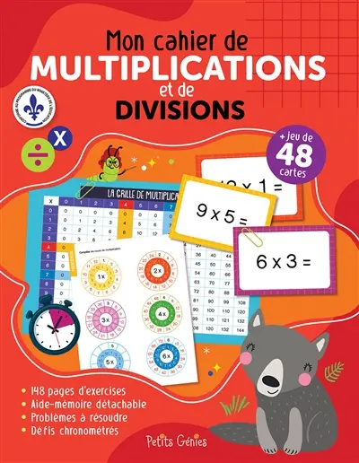 Mon cahier de multiplications et de divisions