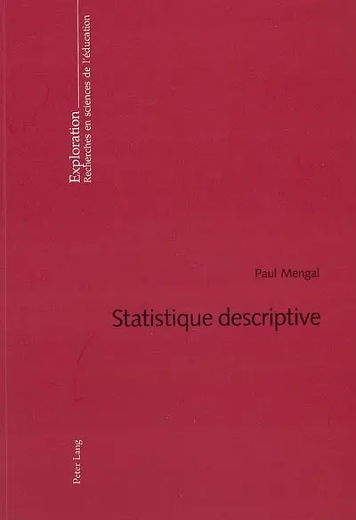 Statistique descriptive appliquée aux sciences humaines