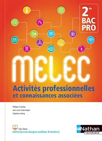 MELEC, 2de bac pro : activités professionnelles et connaissances associées