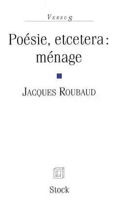 Poésie, etcetera, ménage