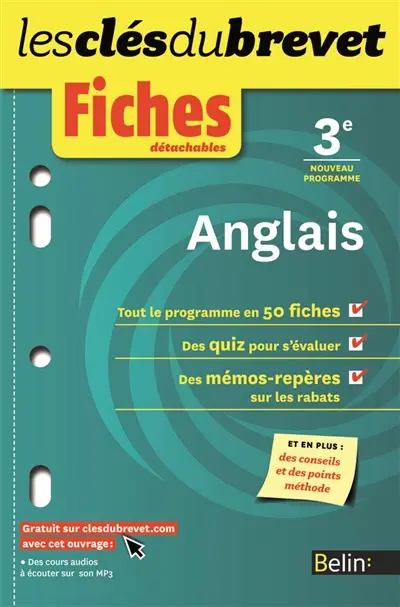 Anglais 3e : nouveau programme