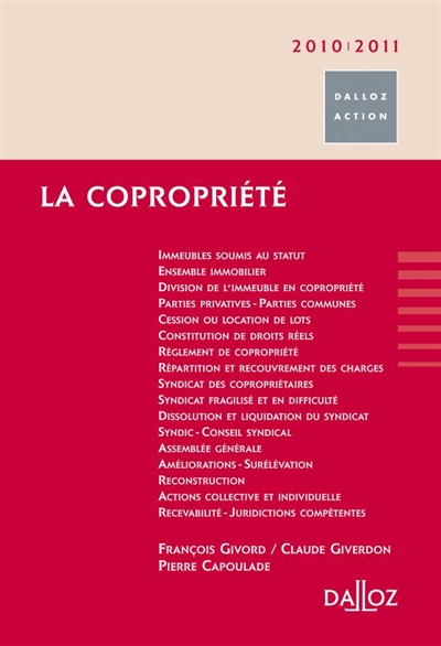 La copropriété 2010-2011