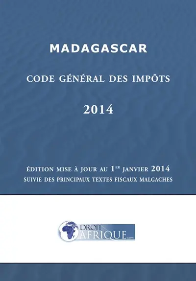 Madagascar : Code general des impots 2014