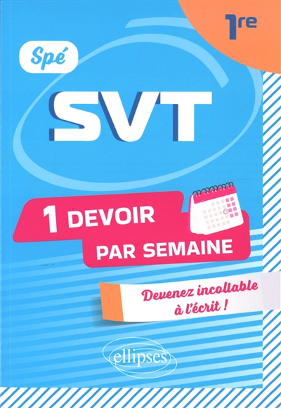 Spé SVT 1re : 1 devoir par...