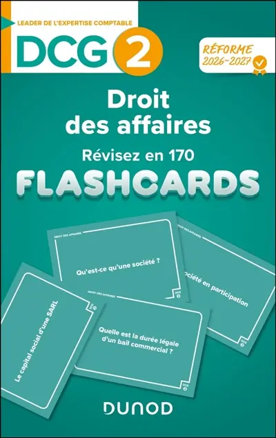 DCG 2, droit des affaires : révisez en 170 flashcards