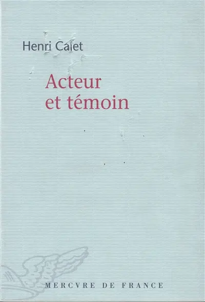 Acteur et témoin