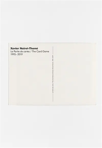La partie de cartes : 1995-2019. The card game : 1995-2019