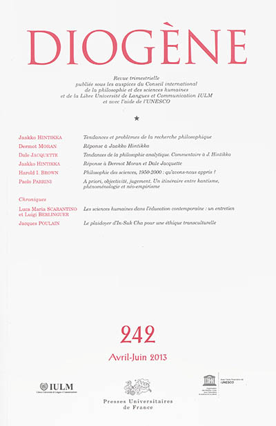 Diogène, n° 242