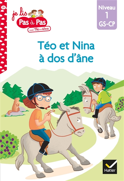 Téo et Nina à dos d'âne