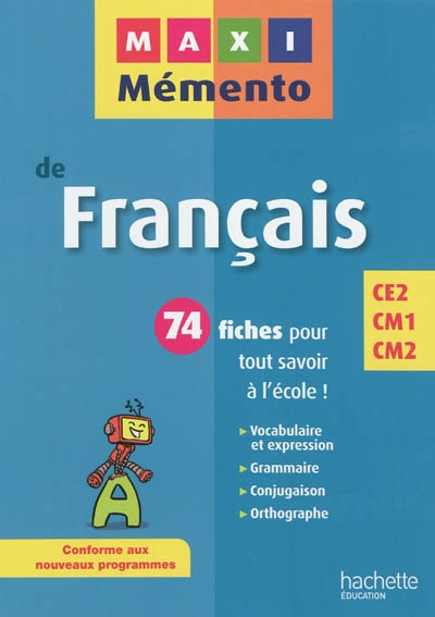 Maxi mémento de français, CE2, CM1, CM2