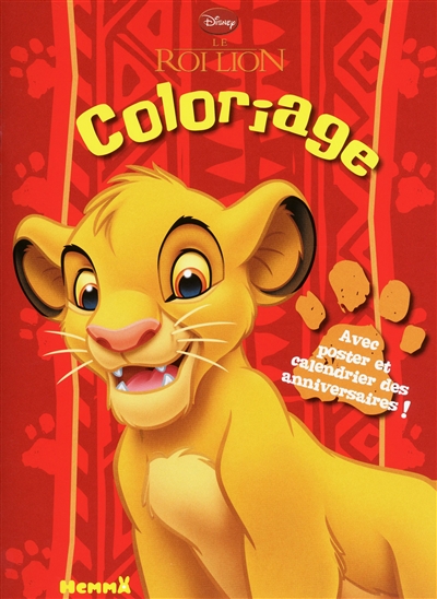 Le roi lion : coloriage avec poster et calendrier des anniversaires !