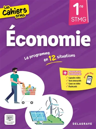 Economie 1re STMG : le programme en 12 situations
