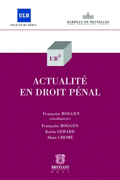 Actualité en droit pénal