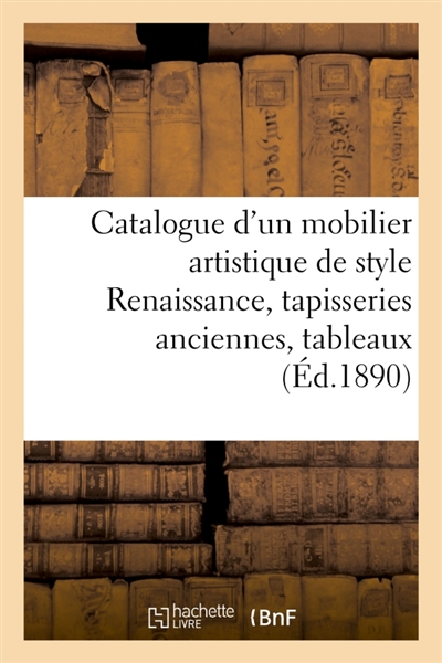 Catalogue d'un mobilier...