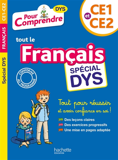 Pour comprendre tout le français, CE1 et CE2 : spécial dys