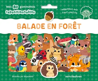 Balade en forêt : mes 80 gommettes repositionnables