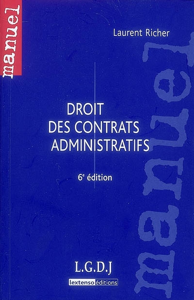 Droit des contrats administratifs
