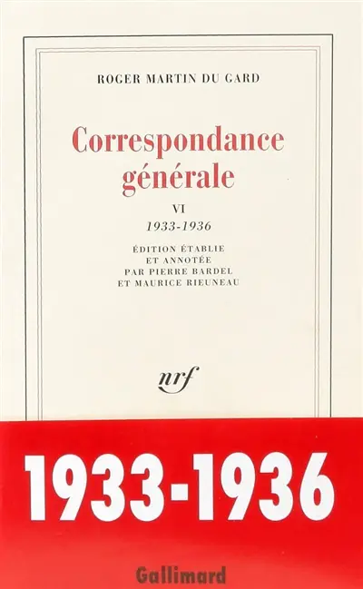 Correspondance générale. Vol. 6