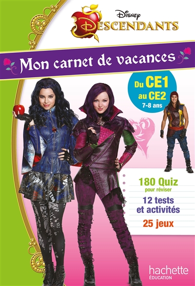 Descendants : mon carnet de vacances, du CE1 au CE2, 7-8 ans