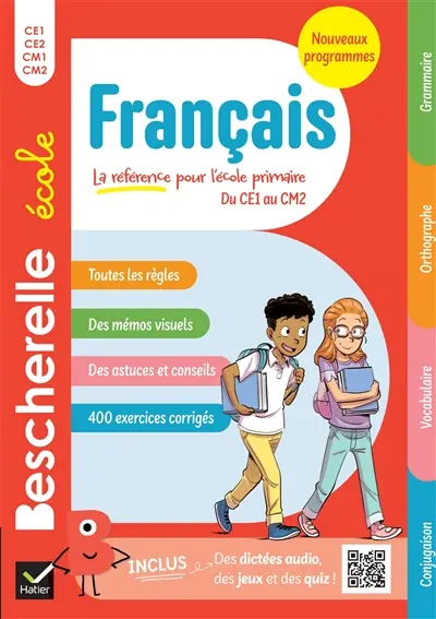 Bescherelle école français, du CE1 au CM2 : nouveaux programmes