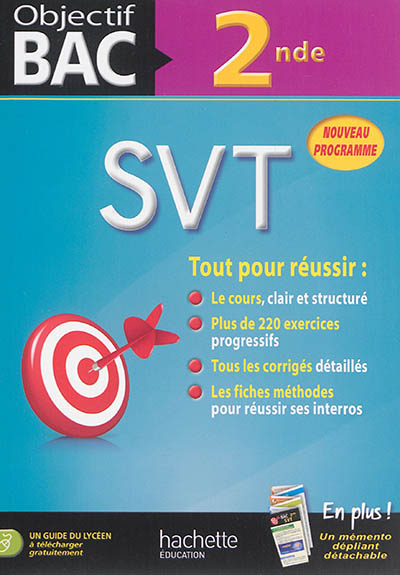 SVT 2de : nouveau programme