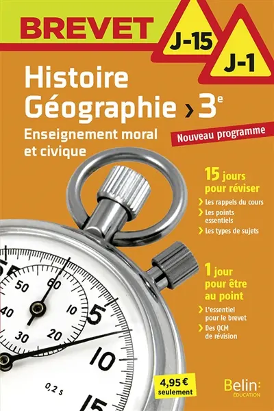 Histoire géographie, enseignement moral et civique 3e : nouveau programme