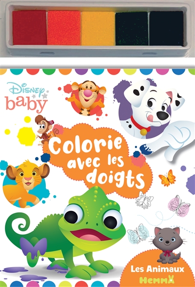 Disney baby : les animaux : colorie avec les doigts