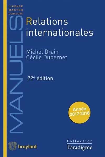 Relations internationales : année 2017-2018