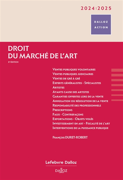 Droit du marché de l'art : 2024-2025