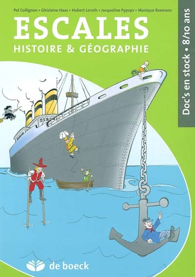 Escales : histoire et géographie : doc's en stock, 8-10 ans