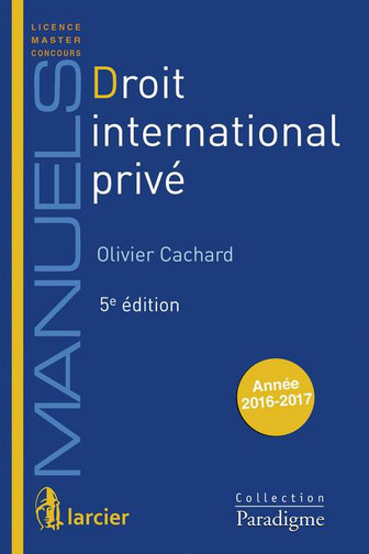 Droit international privé : 2016-2017